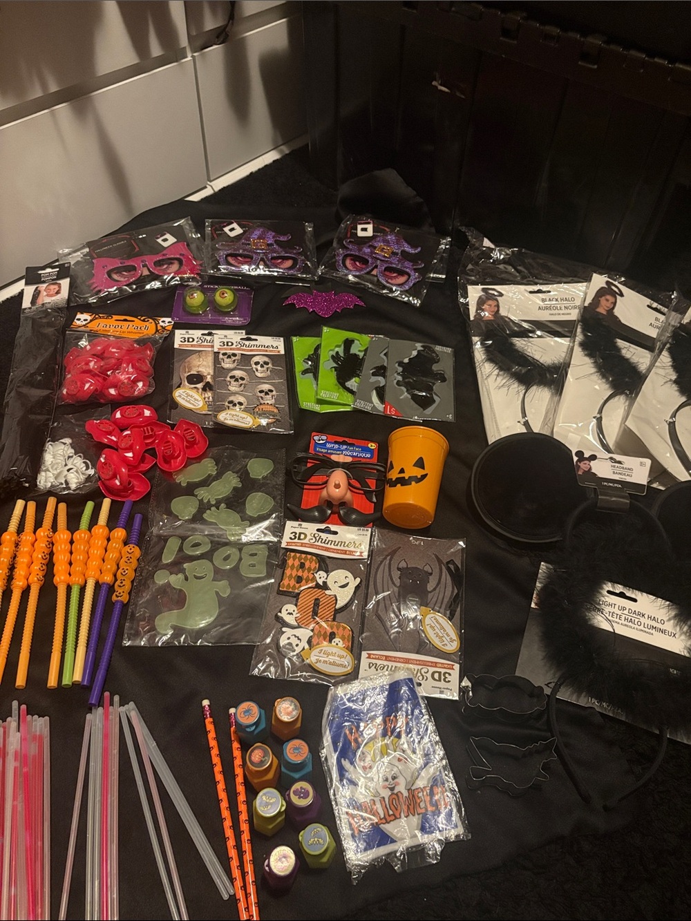 Halloween Kids Costume Accessories Pack - Black & Purple